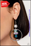Geometric Glam - Blue Earring ❤️ Paparazzi