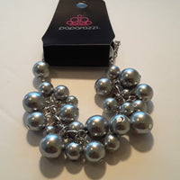 Girls In Pearls - Silver Bracelet ~ Paparazzi