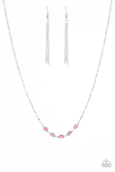 Gleam World - Pink Necklace ~ Paparazzi
