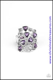 Glitter Flirt - Purple Ring ~ Paparazzi Rings