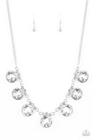 Glow-Getter Glamour - White Necklace ~ Paparazzi