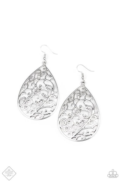 Grapevine Grandeur - Silver Earrings ❤️ Paparazzi