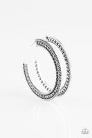 Haute Mama - Silver Hoop Earrings ~ Paparazzi