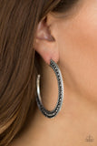 Haute Mama - Silver Hoop Earrings ~ Paparazzi