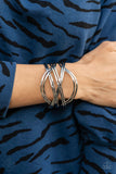 Hautely Hammered - Silver Bracelet ~ Paparazzi Fashion Fix