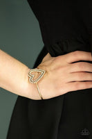 Heart Opener - Gold Bracelet ~ Paparazzi
