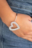 Heart Opener - White Bracelet ~ Paparazzi