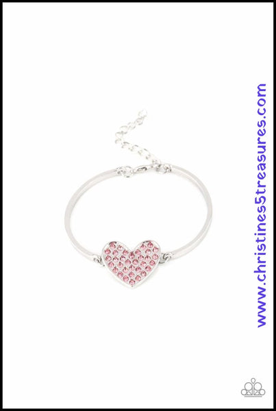 Heart-Stopping Shimmer - Pink Bracelet ~ Paparazzi