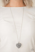 Heartless Heiress - Silver Necklace ~ Paparazzi