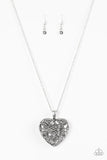 Heartless Heiress - Silver Necklace ~ Paparazzi