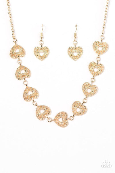 Hearts Harmony - Rose Gold Necklace ~ Paparazzi