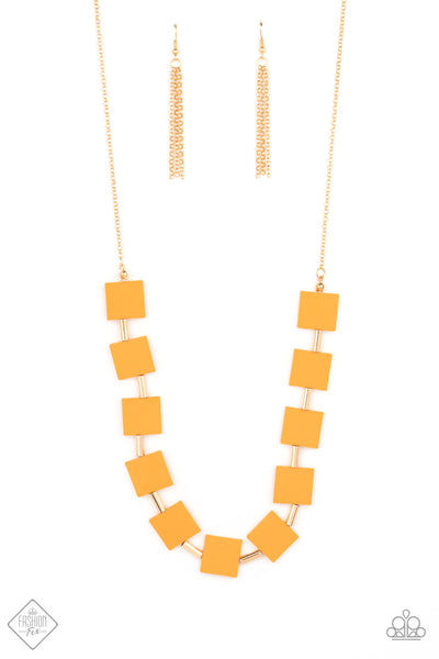 Hello Material Girl - Orange Necklace ~ Paparazzi Fashion Fix