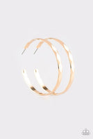 Hey Haute Stuff - Gold Hoop Earrings ~ Paparazzi