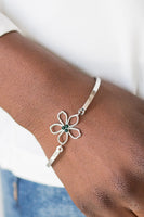 Hibiscus Hipster - Green Bracelet ~ Paparazzi