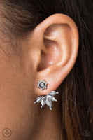 Hidden Talent - Silver Double Post Earrings ~ Paparazzi