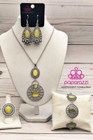 Hook Vine And Sinker - Yellow Necklace ~ Paparazzi