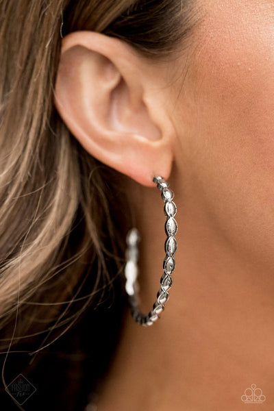 Hoop Hype - Silver Earrings ~ Paparazzi Fashion Fix