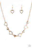Hustle And Heart - Gold Necklace ~ Paparazzi
