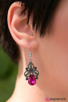 I Dream In Glitter - Pink Earrings ~ Paparazzi