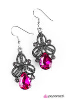 I Dream In Glitter - Pink Earrings ~ Paparazzi