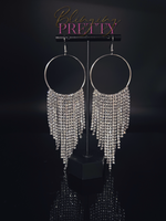 Streamlined Shimmer - White Earrings ❤️ Paparazzi