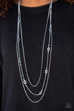 Afternoon Glow - Blue Necklace ~ Paparazzi