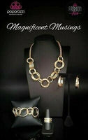 Jump Into The Ring - Gold Necklace ~ Paparazzi