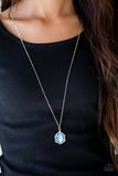 Keep It On The Down Glow - Blue Necklace ~ Paparazzi