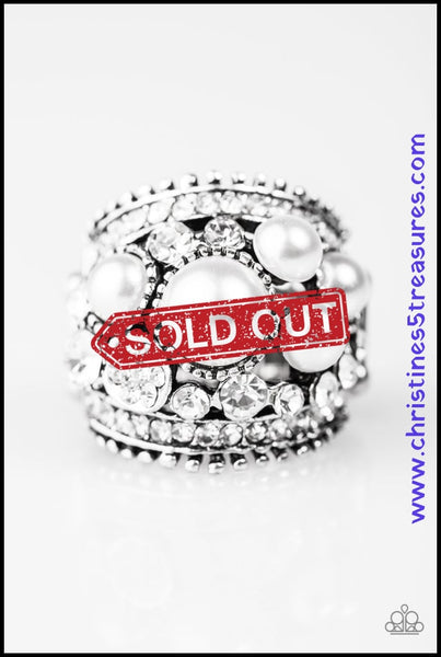 Money On My Mind - White Ring ~ Paparazzi Rings