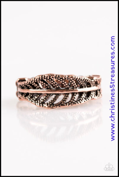 Only Time Quill Tell - Copper Ring ~ Paparazzi