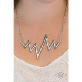 In A Heartbeat - Silver Necklace ~ Paparazzi