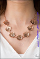 Poppin Poppies - Copper Necklace ~ Paparazzi