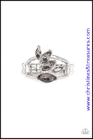 Rhinestone Stunner - Silver Ring ~ Paparazzi