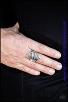 Ride The Waves - Silver Ring ~ Paparazzi