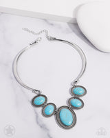 River Ride - Blue Necklace ❤️ Paparazzi