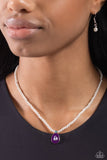 PEARL-demonium - Purple Necklace ❤️ Paparazzi Accessories