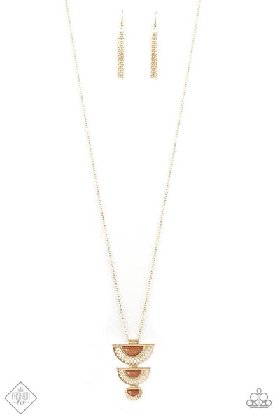 Serene Sheen - Gold Necklace ~ Paparazzi Fashion Fix