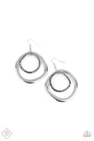 Spinning With Sass - Silver Earrings ~ Paparazzi Fashion Fix