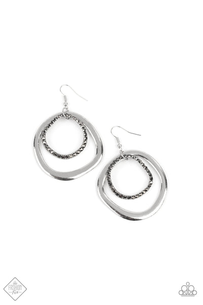 Spinning With Sass - Silver Earrings ~ Paparazzi Fashion Fix