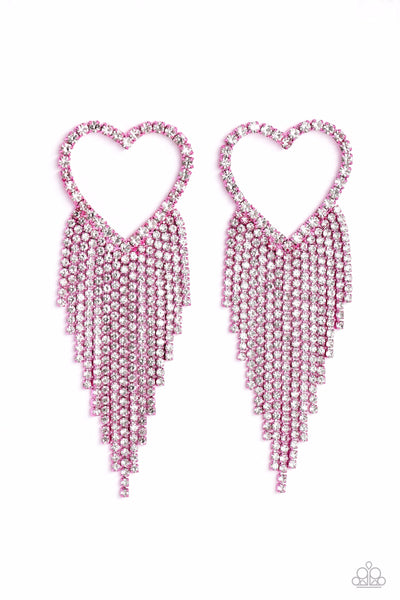 Sumptuous Sweethearts - Pink Earrings ❤️ Paparazzi
