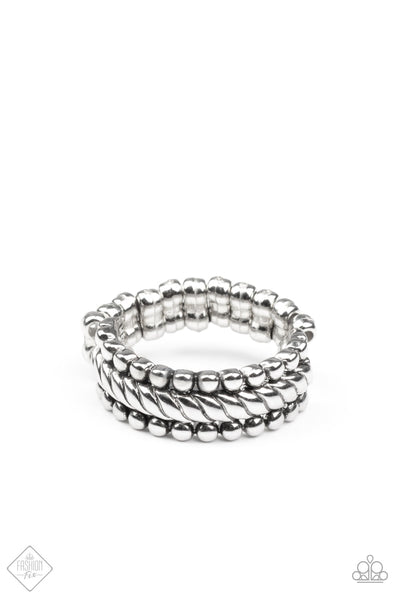 Tangible Texture - Silver Ring ~ Paparazzi Fashion Fix