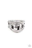 Treasure Chest Charm - Black Ring ~ Paparazzi