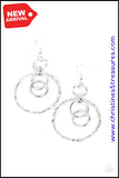Twisted Temptation - Silver Earrings ❤️ Paparazzi