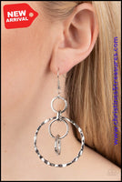 Twisted Temptation - Silver Earrings ❤️ Paparazzi