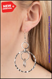 Twisted Temptation - Silver Earrings ❤️ Paparazzi