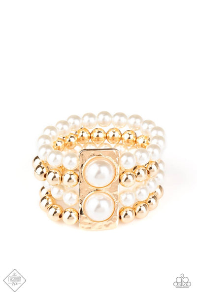 Wealth-Conscious - Gold Bracelet ~ Paparazzi Fashion Fix