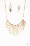 Welcome To The Pack - Gold Necklace ~ Paparazzi