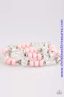 A Midsummer Nights Gleam - Pink Bracelet ~ Paparazzi Bracelets