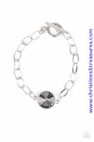 All Aglitter - Silver Bracelet ~ Paparazzi Bracelets