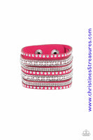 All Hustle And Hairspray - Pink Urban Bracelet ~ Paparazzi Bracelets